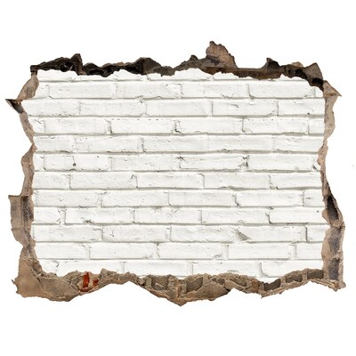 Samoprzylepna dziura ścienna 3D Ceglana ściana