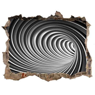 Samoprzylepna dziura ścienna 3D Abstrakcja wir