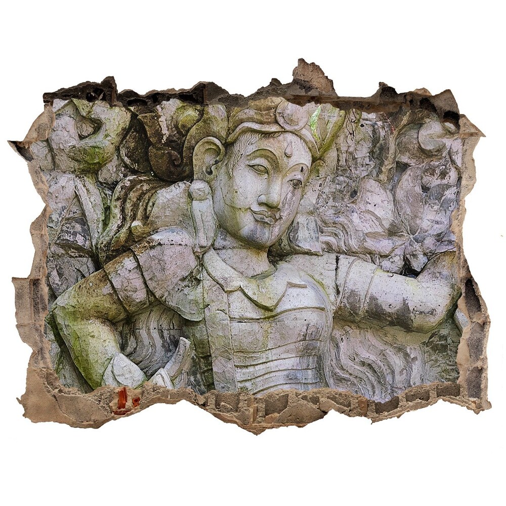 Fototapeta dziura na ścianę 3d Kamienna rzeźba