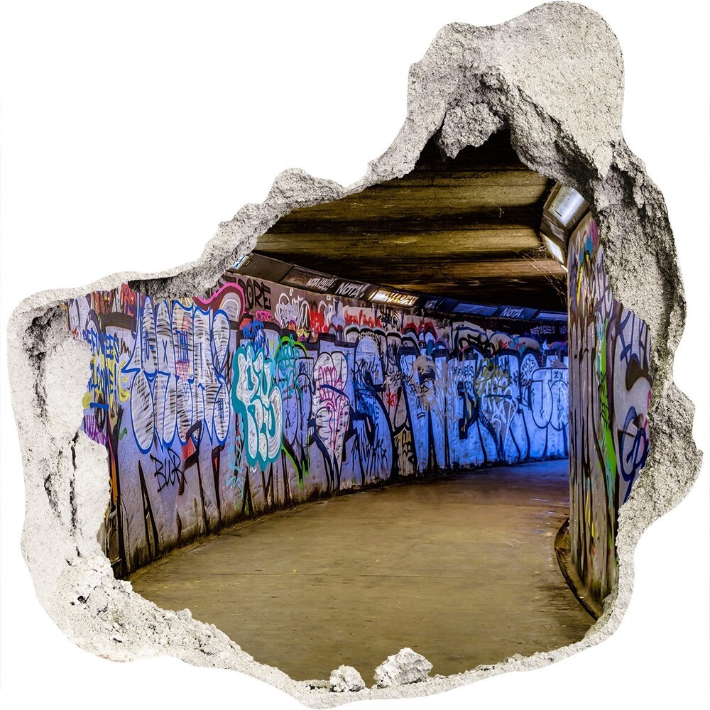 Fototapeta dziura na ścianę Graffiti w metrze
