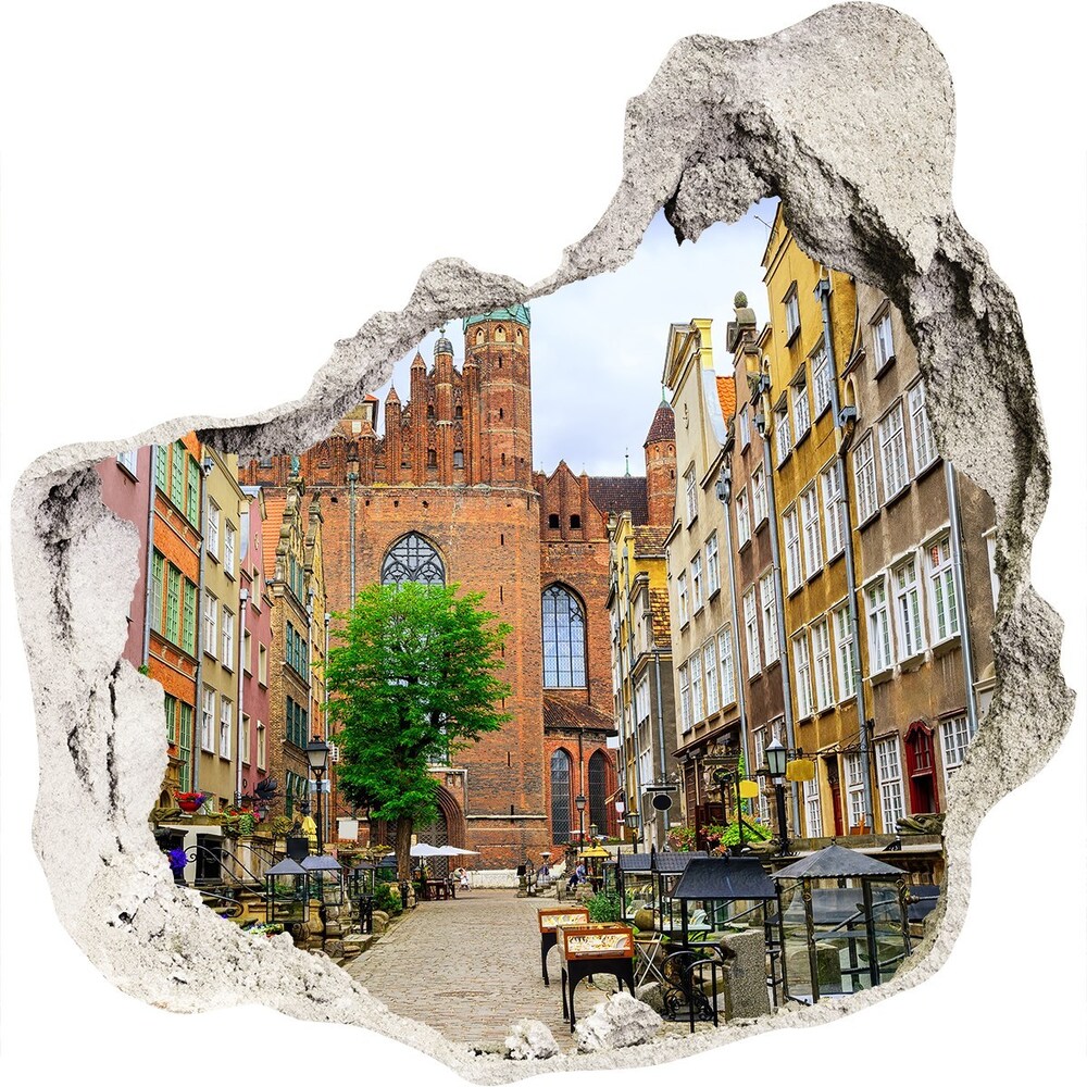 Fototapeta dziura na ścianę Gdańsk Polska