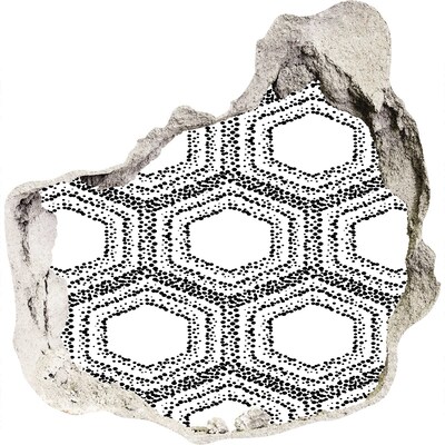 Fototapeta dziura na ścianę Geometryczne tło