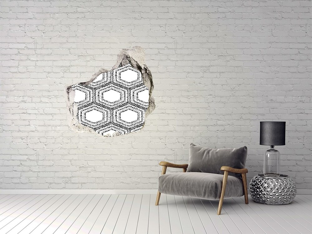Fototapeta dziura na ścianę Geometryczne tło