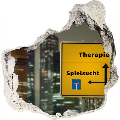 Samoprzylepna dziura na ścianę Terapia w mieście