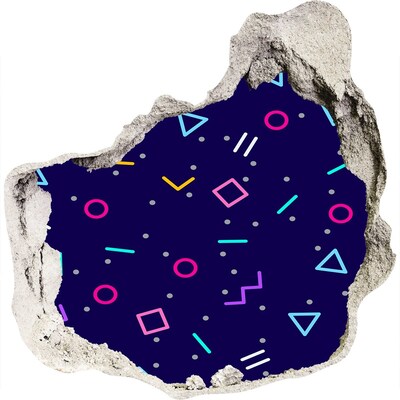 Fototapeta dziura na ścianę Geometryczne tło
