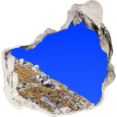 Dziura 3d w ścianie naklejka Giewont Tatry