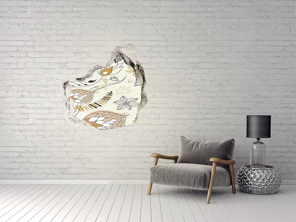 Naklejka 3D dziura samoprzylepna Ornamenty