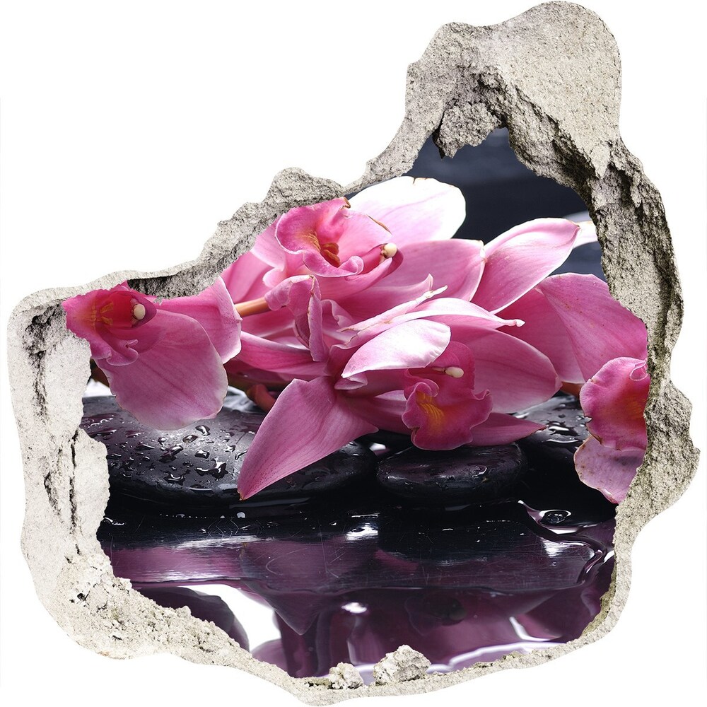 Samoprzylepna naklejka na ścianę Różowa orchidea