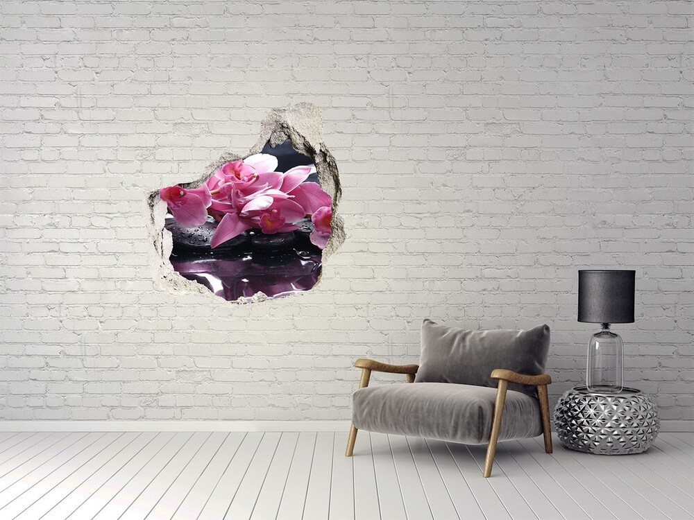 Samoprzylepna naklejka na ścianę Różowa orchidea