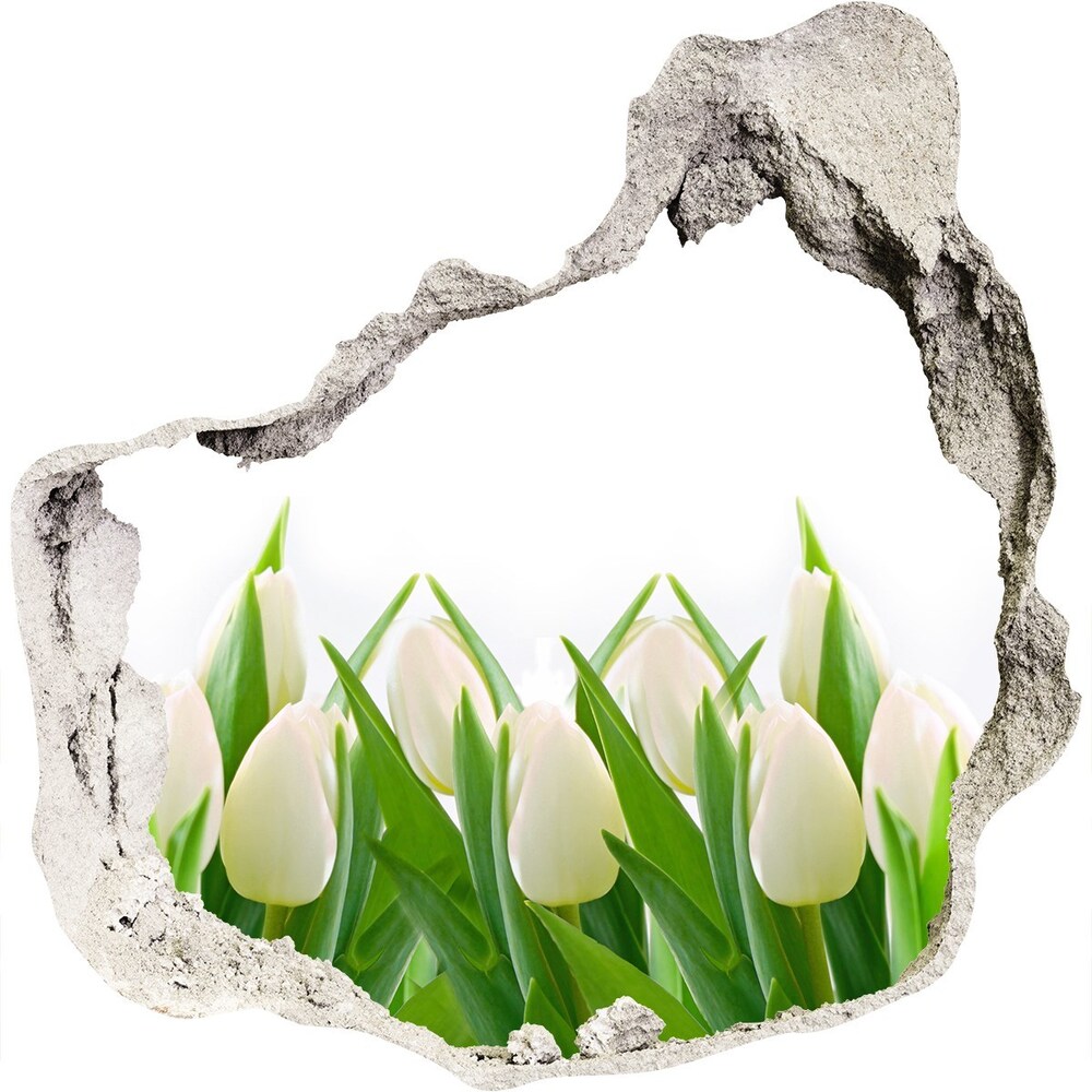 Samoprzylepna naklejka fototapeta Białe tulipany
