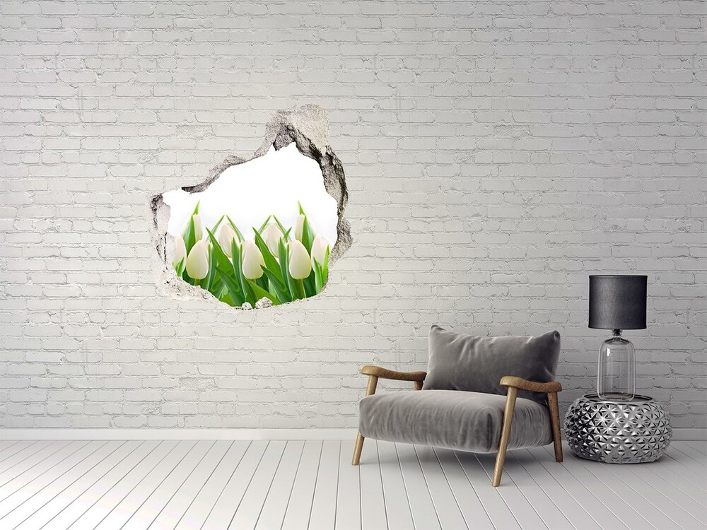 Samoprzylepna naklejka fototapeta Białe tulipany