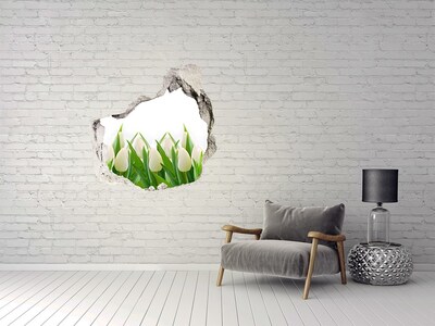 Samoprzylepna naklejka fototapeta Białe tulipany