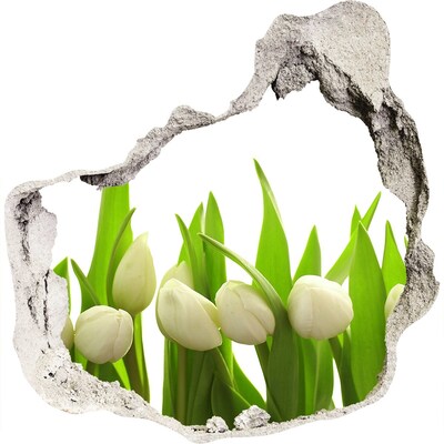 Samoprzylepna naklejka na ścianę Białe tulipany