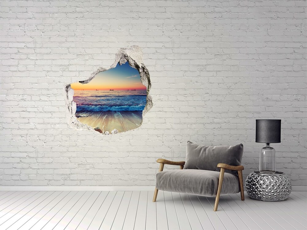 naklejka fototapeta 3D Wschód słońca morze