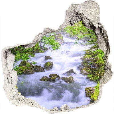 naklejka fototapeta 3D widok Górska rzeka
