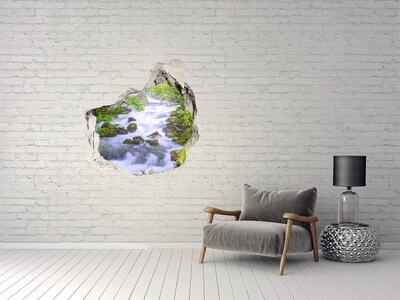 naklejka fototapeta 3D widok Górska rzeka