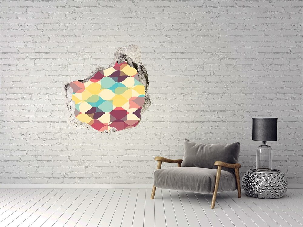 Fotoobraz dziura na ścianę Geometryczne tło