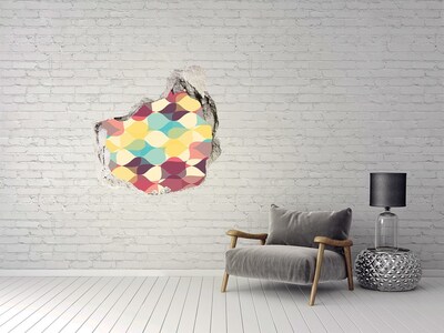 Fotoobraz dziura na ścianę Geometryczne tło