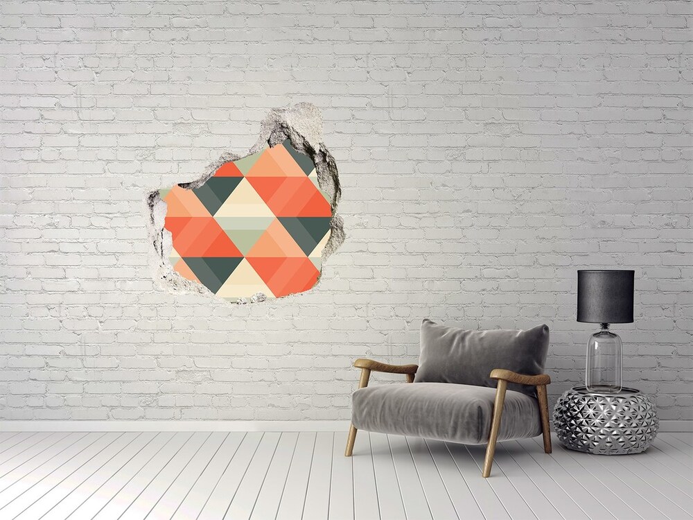 Fotoobraz dziura na ścianę Geometryczne tło