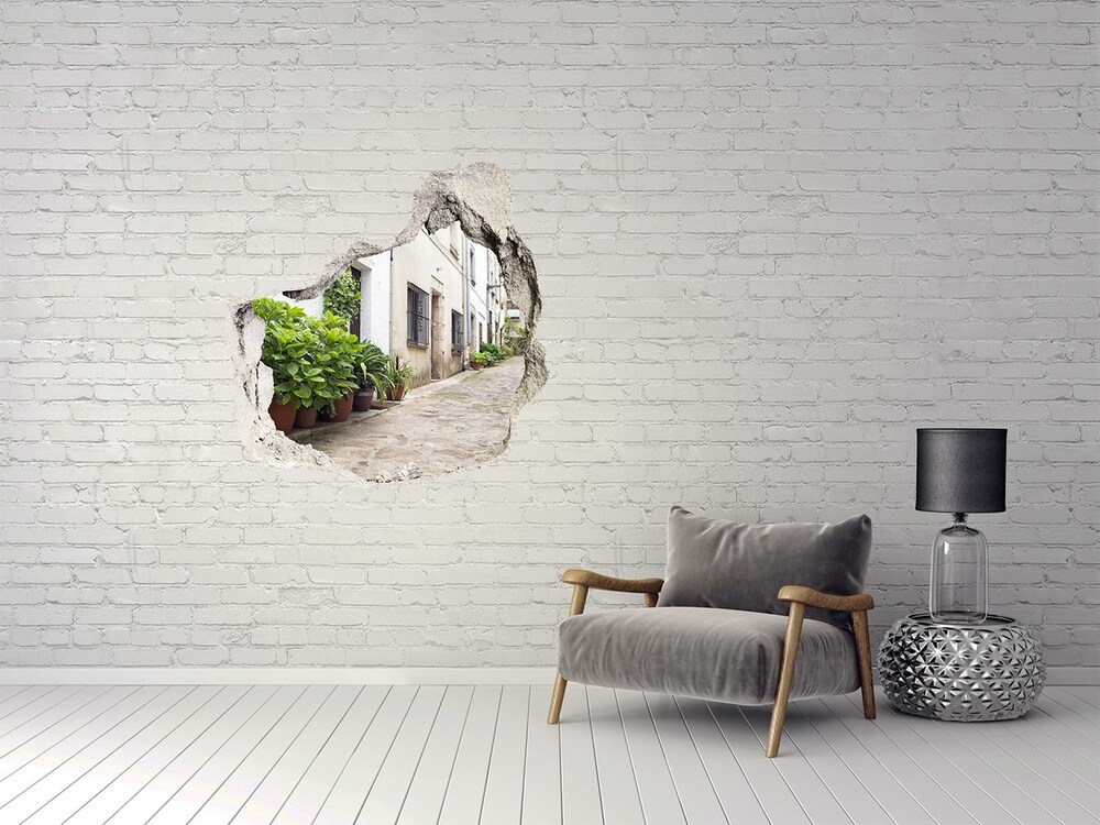 Fototapeta dziura na ścianę 3d Urokliwa uliczka