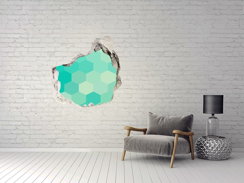 Fotoobraz dziura na ścianę Geometryczne tło