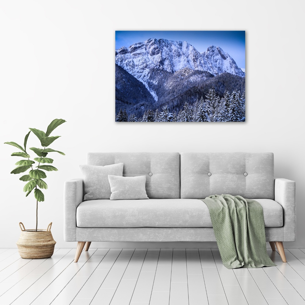 Foto obraz szkło akryl Giewont Tatry