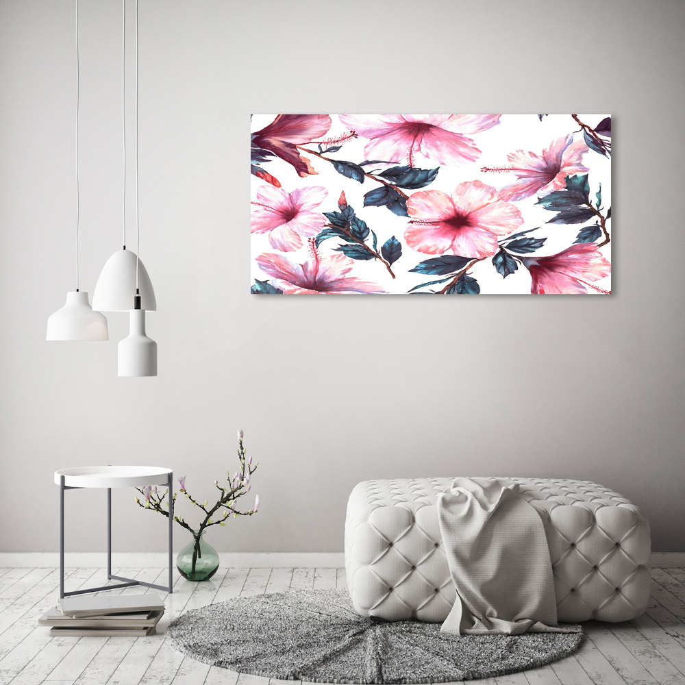 Obraz zdjęcie szkło akryl Kwiaty hibiskusa