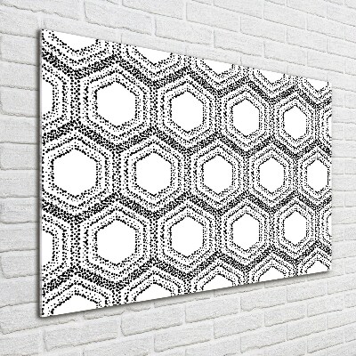 Foto obraz szkło akryl Geometryczne tło