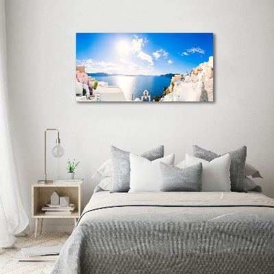 Foto obraz szkło akryl Santorini Grecja