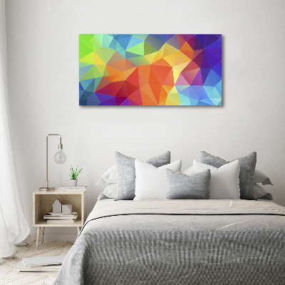 Foto obraz szkło akryl Geometryczne tło