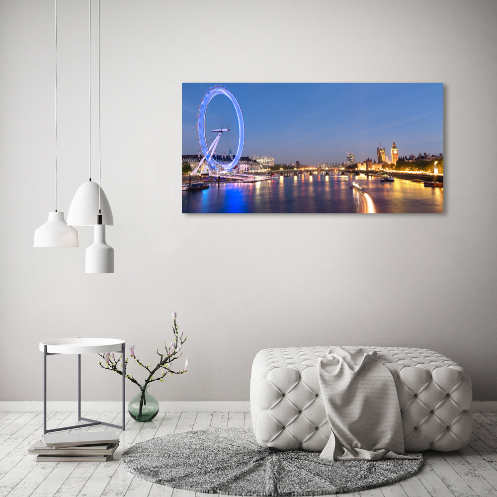 Foto obraz szkło akryl London Eye Londyn