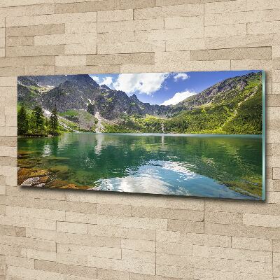 Foto obraz szkło akryl Morskie oko Tatry