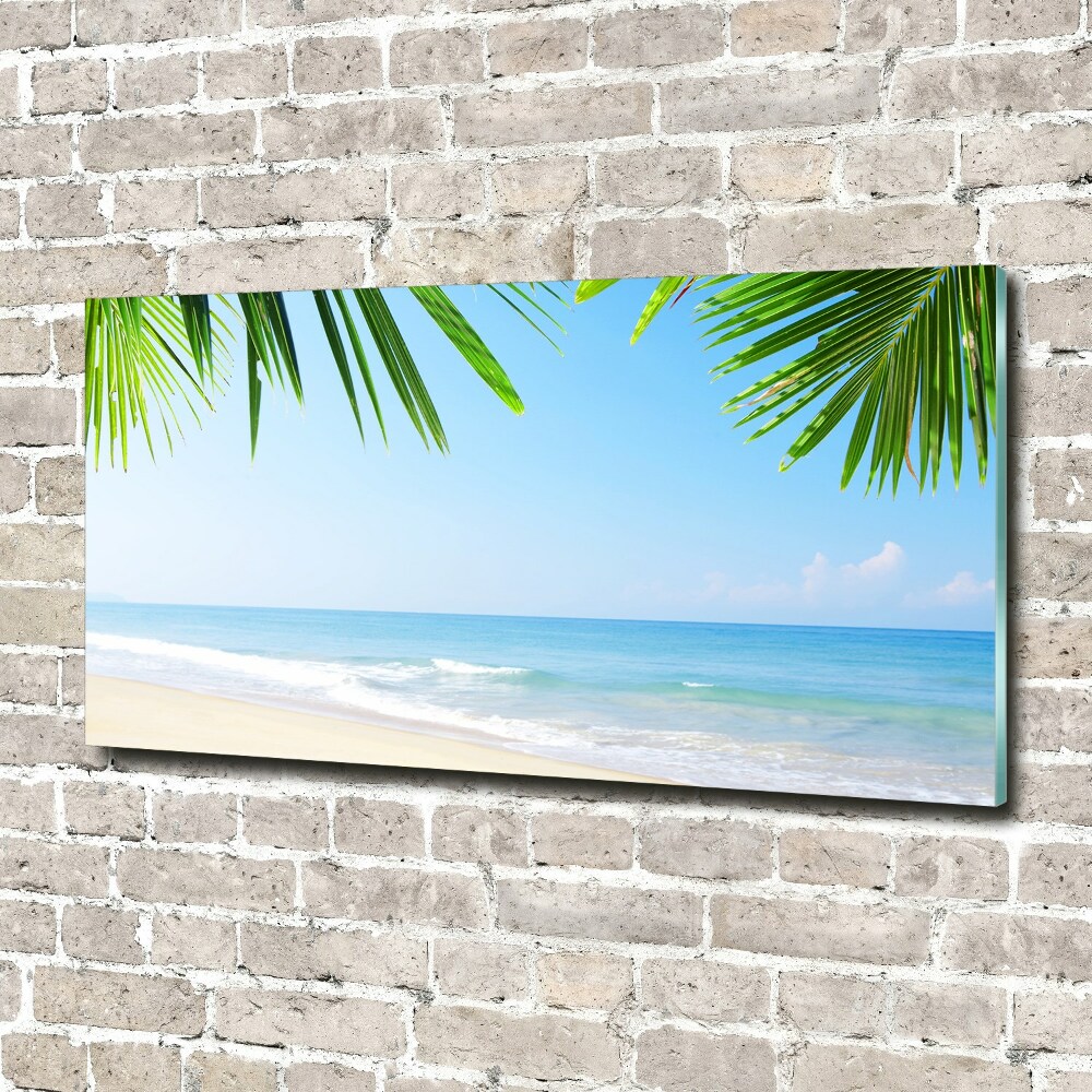 Foto obraz szkło akryl Tropikalna plaża