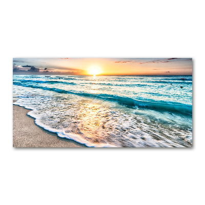 Foto obraz akryl Zachód słońca plaża