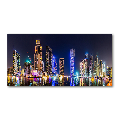 Foto obraz na ścianę akryl Dubaj nocą