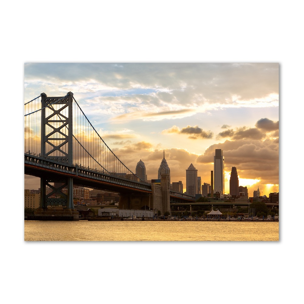 Foto obraz szkło akryl Most Philadelphia