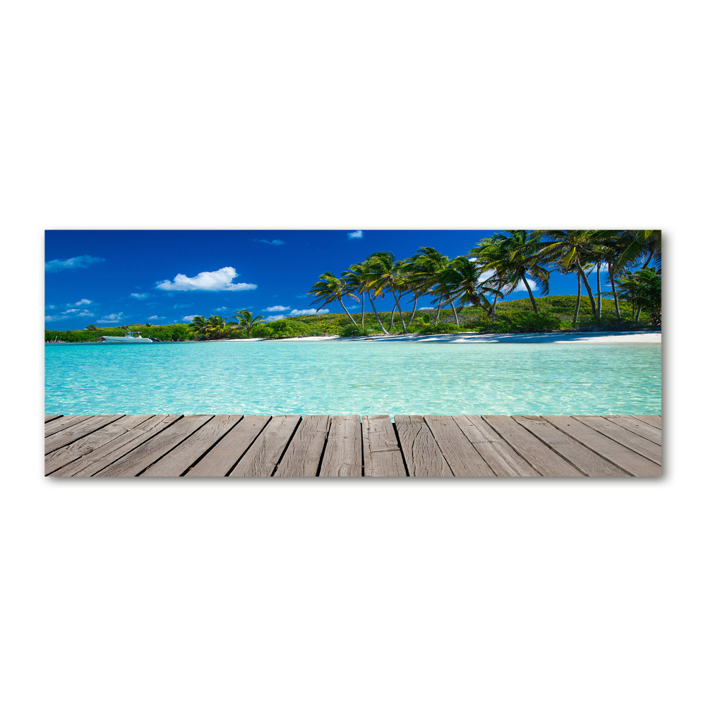 Foto obraz szkło akryl Tropikalna plaża