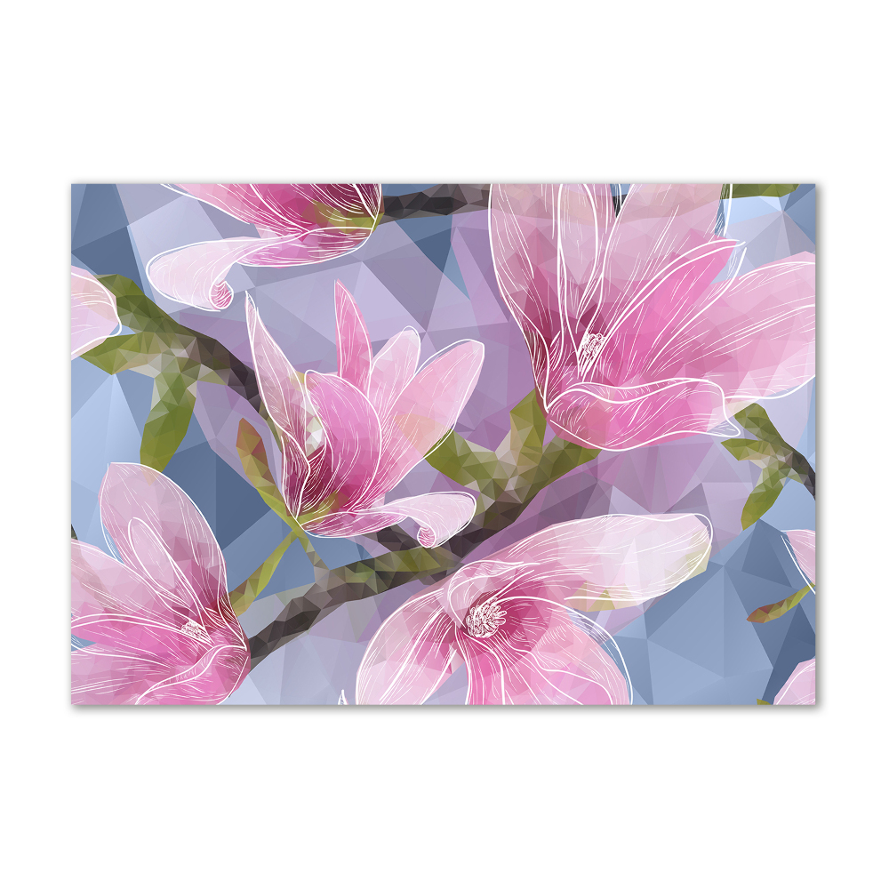 Obraz zdjęcie szkło akryl Różowa magnolia