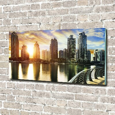 Foto obraz akryl Dubaj zachód słońca