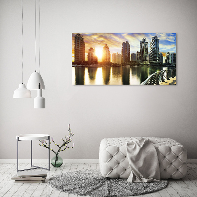 Foto obraz akryl Dubaj zachód słońca
