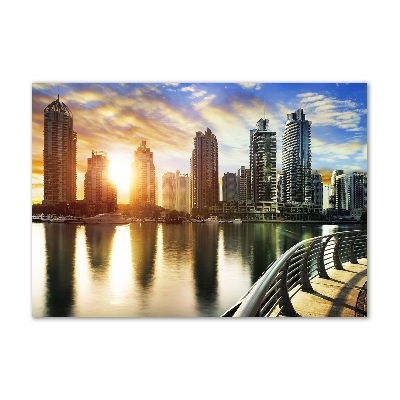 Foto obraz akryl Dubaj zachód słońca