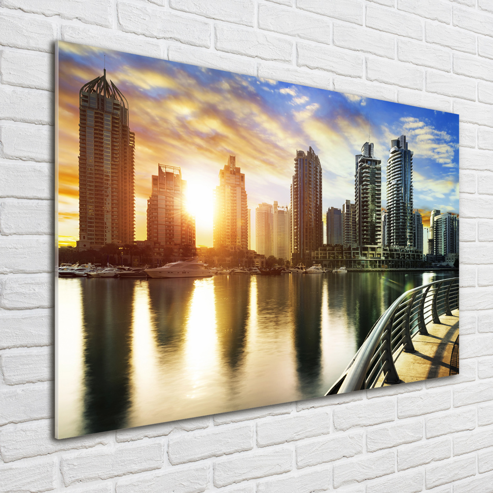 Foto obraz akryl Dubaj zachód słońca