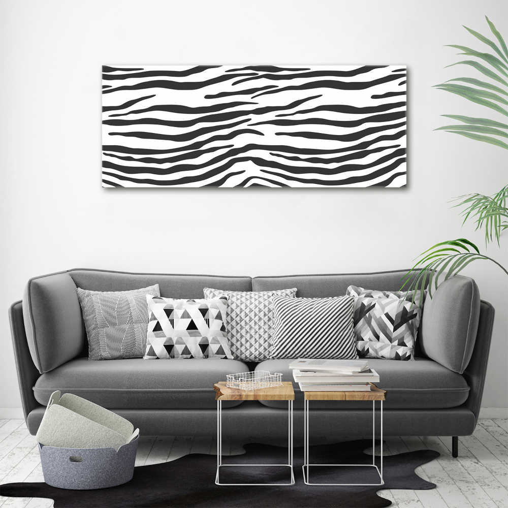 Foto obraz na ścianę akryl Zebra tło