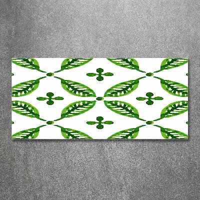 Obraz zdjęcie szkło akryl Zielone liście