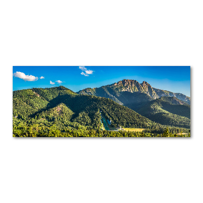 Foto obraz szkło akryl Panorama Tatr