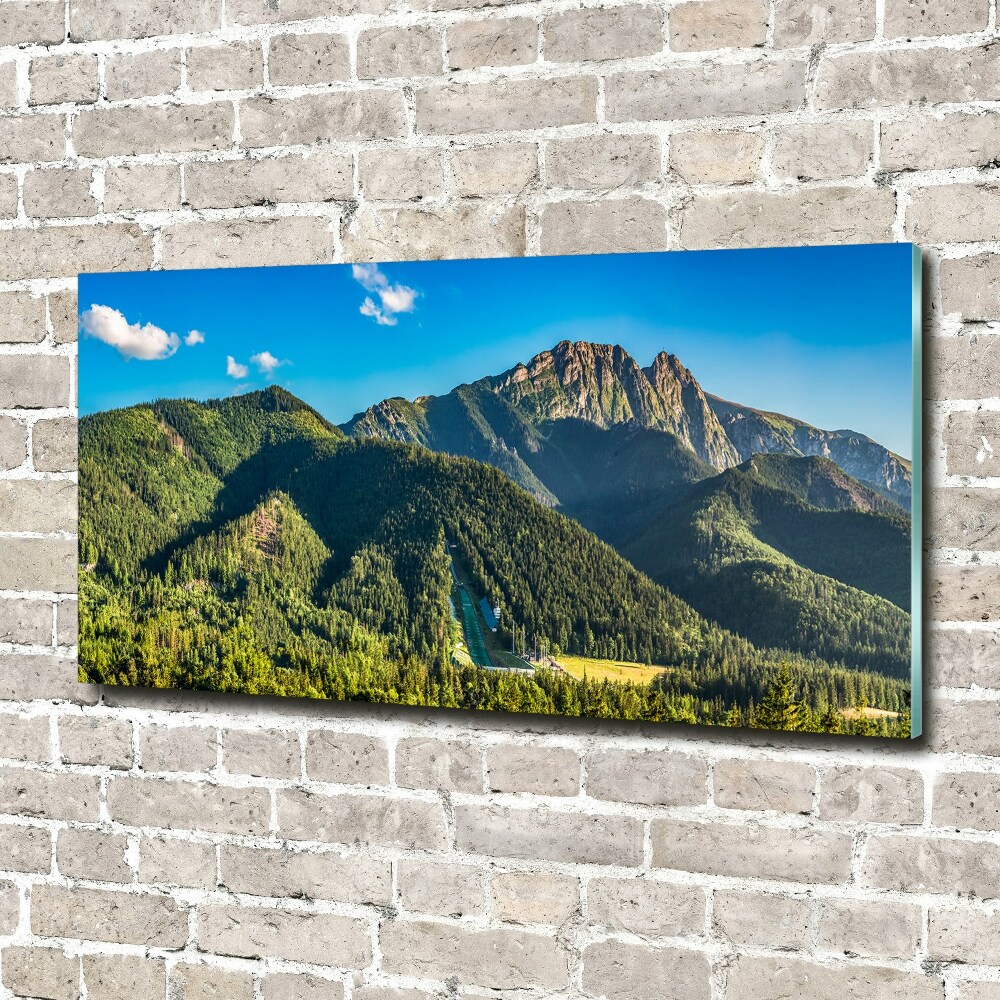 Foto obraz szkło akryl Panorama Tatr
