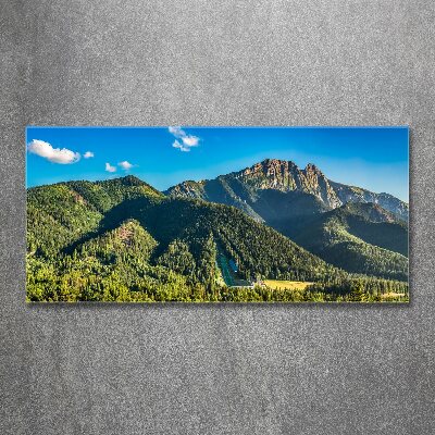 Foto obraz szkło akryl Panorama Tatr