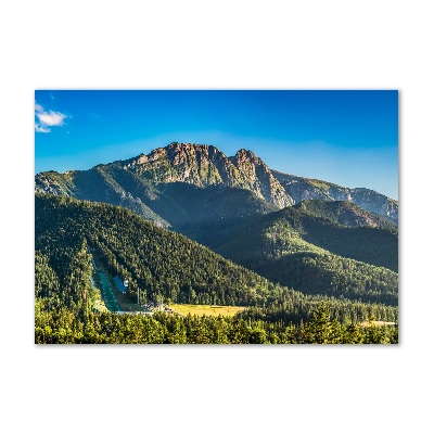 Foto obraz szkło akryl Panorama Tatr