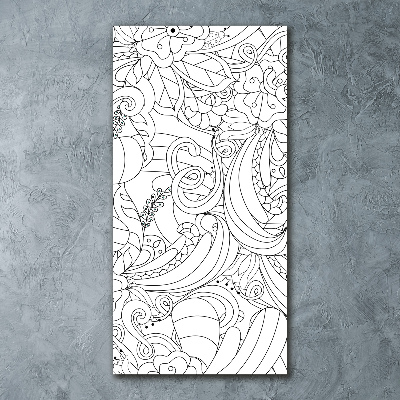 Obraz zdjęcie szkło akryl pionowy Tło Zentangle