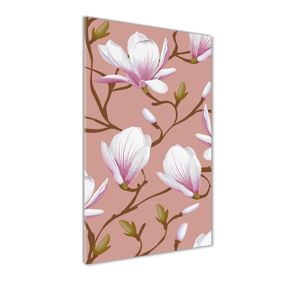 Obraz zdjęcie szkło akryl pionowy Magnolia